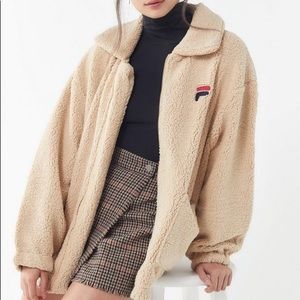 FILA Diana Zip-Front Teddy Jacket